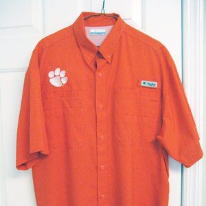 Columbia PFG Tamiami Clemson Short Sleeve Shirt